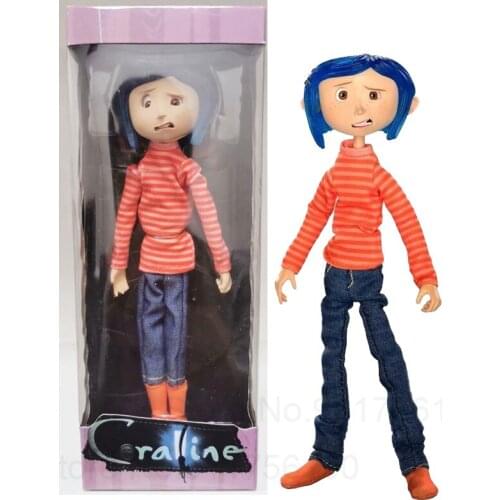 Striped Sweater Coraline Doll The Secret Door Coraline y la Puerta Secreta Raincoat Action Figure Toys Christmas Gift