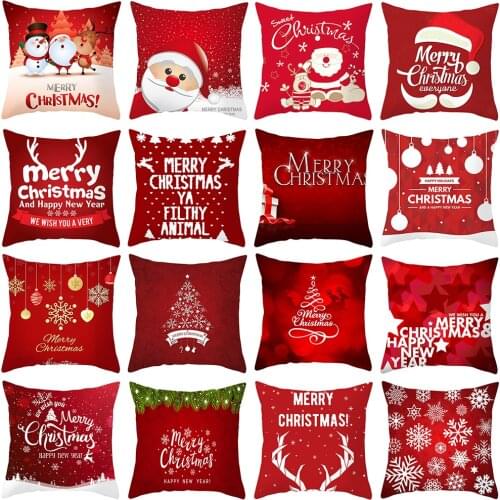 Santa Claus Christmas Pillowcase Merry Christmas Decor For Home Christmas Ornament Xmas Gifts Navidad 2021 Happy New Year 2022