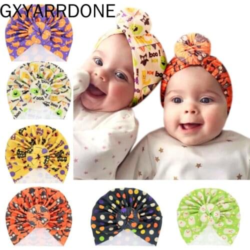 2020 Christmas Round Ball Hedging Hat Newborn Infant Toddler Cap Donut Turban Baby Girls Beanie Hats Halloween Dress Up Headwear