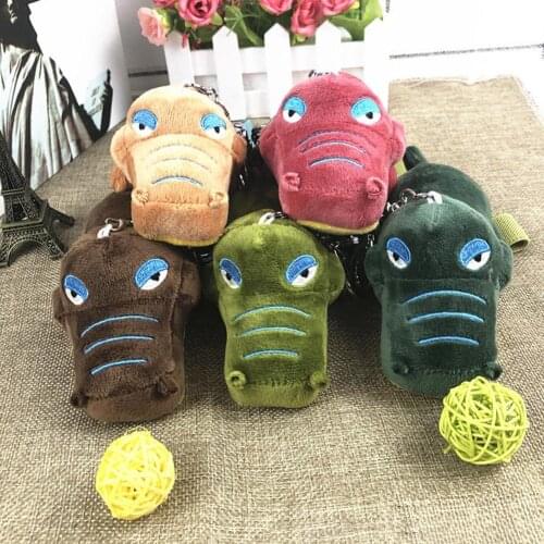 Cute Crocodile two-sided Plush Stuffed Doll Pendant Keychain Key Ring Wrist Lanyard Phone Decor Girls Birthday Gifts
