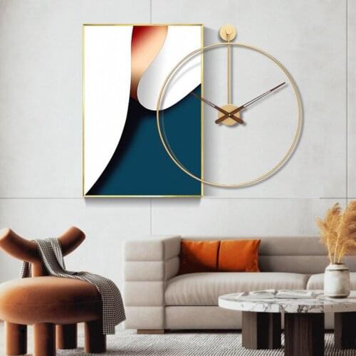Modern Large Wall Clock Luxury Mural Metal Clocks Wall Home Decor Silent Wall Watches Living Room Decoration Zegar Scienny Duzy