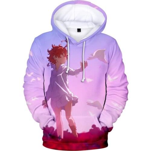 The Promised Neverland Phil Gilda Don Ray Norman Emma Cosplay Hoodie Yakusoku no Neverland Sweatshirt Anime Jacket Coat Clothes