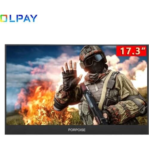 17.3 Inch Super Ultra-narrow Border HDR Portable Monitor 1920 * 1080P IPS Screen For PS3 PS4 XBOX Car Display PC For Mac