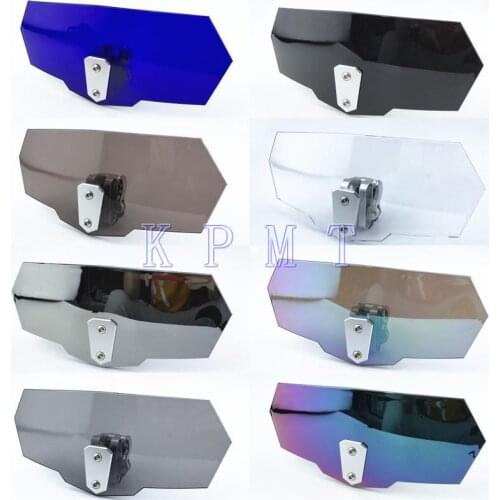 Universal For Honda Suzuki Yamaha Kawasaki BMW Motorcycle Heightening Windshield Long Windshield Decorative Parts