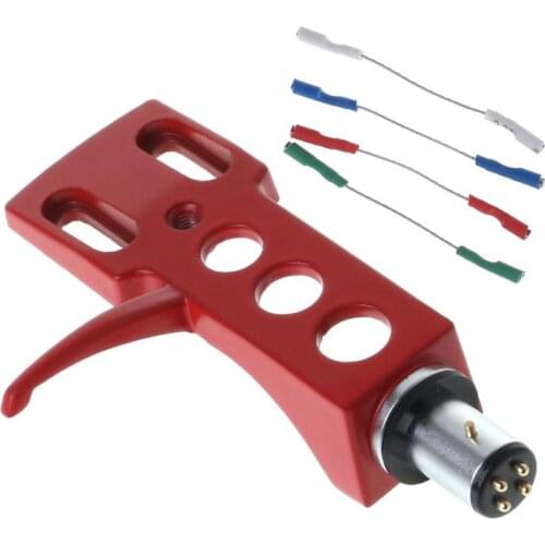 Universal LP Phono Cartridge Replacement Phonograph Head Holder Stylus Lead Wire Turntable Headshell Mount