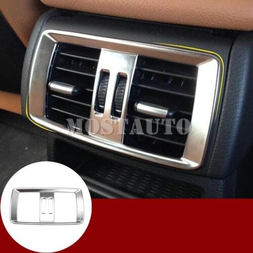 Inner Centre Console Rear Air Vent Outlet Cover Trim For BMW X3 F25 2011-2017 X4 F26 2014-2017 1pcs Car Accessories Interior