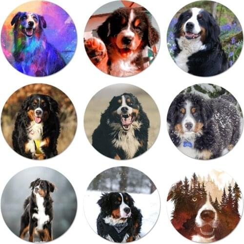 Animal Bernese Mountain Dog Icons Pins Badge Decoration Brooches Metal Badges For Backpack Decoration