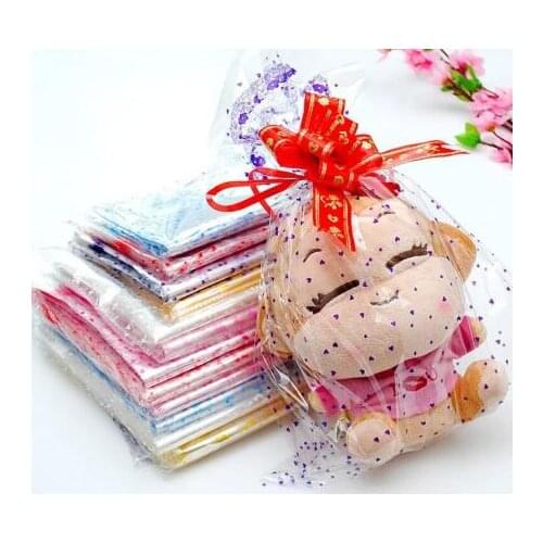 10pcs 28*40cm Super large Plastic Gift toy Package Bag Large doll packaging gift bag Clear