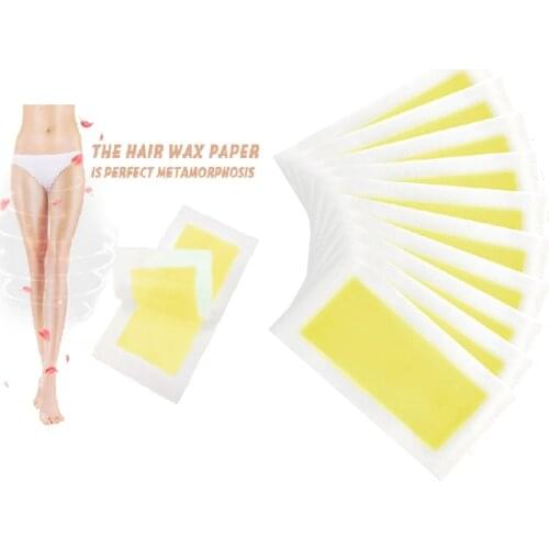 10pcs Hair Removal Paper Depilatory Wax Strips Epilator Waxing Tools Beauty