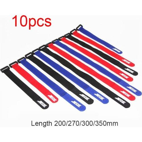 10Pcs Battery Strap Magic Strap With Buckle Cable Tie Bundle For DIY Models RC Car/Airplane/Boat Model 200/270/300/350mm