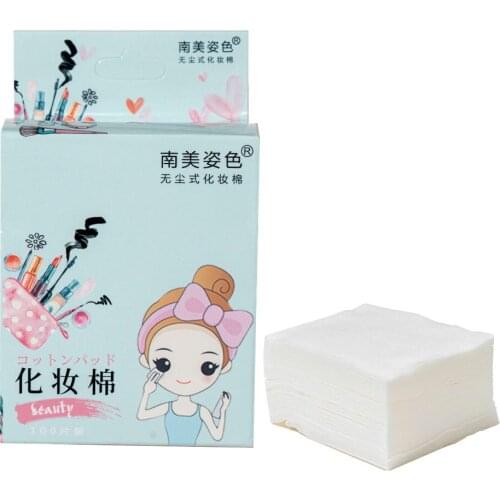 100Pcs/pack Disposable Cosmetic Cotton Pad Cleansing Makeup Cotton Wipes Soft Makeup Remover Pads Facial Cleansing Make Up Tools