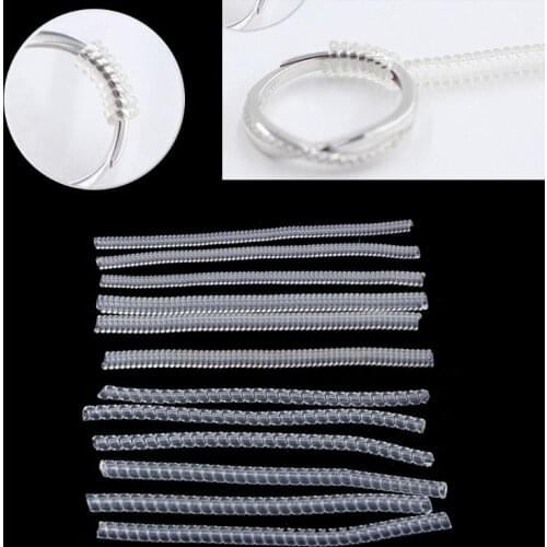 12 Pack 4 Sizes Spiral Tightener Ring Size Adjuster For Loose Ring Jewelry GuardInc