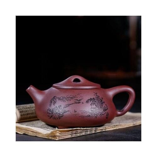 250ml Yixing zisha teapot Zhoushan water stone gourd gift custom zisha kungfu tea set tea pot kung fu tea set