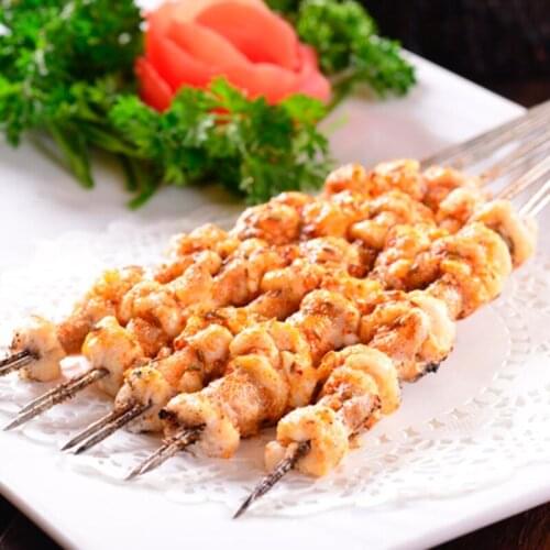 50Pcs Stainless Steel Barbecue BBQ Skewers Needle Kebab Kabob Sticks Outdoor