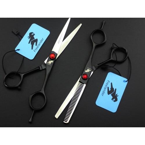 6" Sharp Blade Professional Hair Scissors Cut Hair Cutting Salon Scissor Makas Barber Shears Hairdressing Scissors Black handle