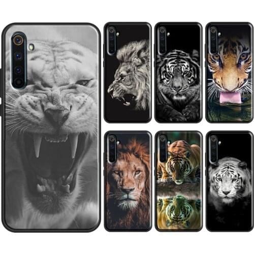 Animals Lion tiger Roar For OnePlus 9 7 8 Pro 8T Nord Case For OPPO Realme C3 C11 C15 GT X2 X7 X50 6 7 Pro Cover