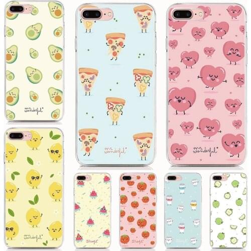 For Sony Xperia Z5 Plus Z5 Premium Z2 Z3 Mini Z1 Compact Z L36H Case Soft Tpu Cute fruit Print Back Cover Protective Phone Case