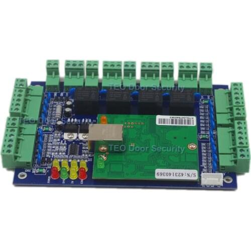 Four Door Network Access Control Panel Board With Software Communication Protocol TCP/IP board Wiegand Reader for 4 Door Use