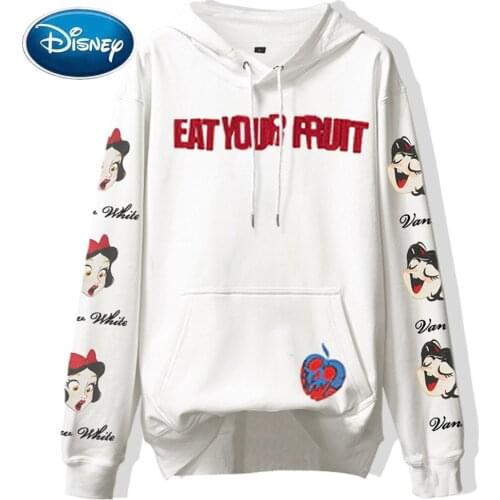 Disney Fashion Wreck-It Ralph Princess Print Hooded Pullover Pocket Unisex Women Sweatshirt Jumper Long Sleeve Tops 3 Colors