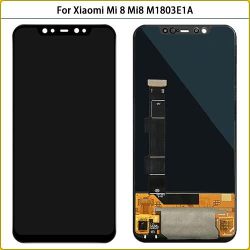 6.21'' Original For Xiaomi Mi 8 LCD Display Touch Screen Digitizer Assembly For Xiaomi Mi8 M1803E1A LCD Screen Replacement