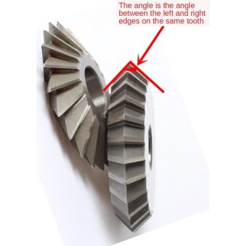 Double angle milling cutter Rough tooth fine pitch milling