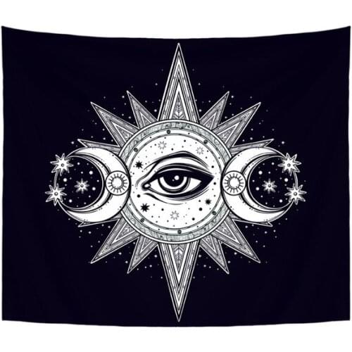 130X150cm Polyester Tapestry Mandala Bohemia Wall Hanging Animal Moon Wolf Guns Yoga Mats Beach Towel Decor Livingroom