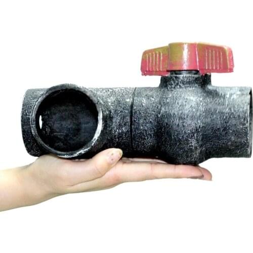 Creative Aquarium Fish Tank Artificial Tube Resin Ornament Cave Landscaping Decoration 22.5*11*13cm