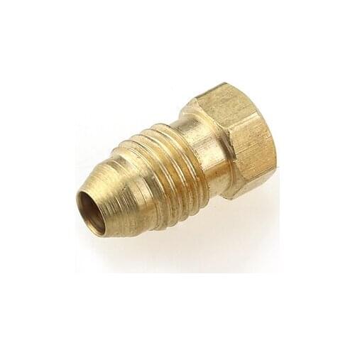 Brass End Cap Plug Compression Tube Pipe Fitting Connector Adapter For Oil Lubrication System