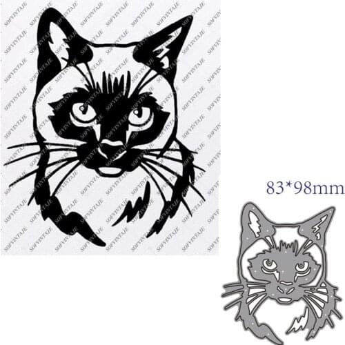 Metal cutting dies cut die mold Animal cat decoration Scrapbook paper craft knife mould blade punch stencils dies