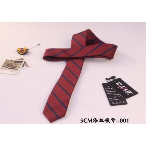 Mens Narrow Necktie Groom Wedding Necktie 5CM6CM Wine Red Black Manufacturer Spot Wholesale