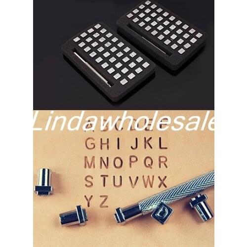 Leather digital letter 36pcs seal handmade leather carving printing tool set