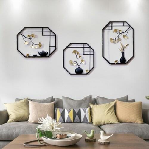 New Chinese 3D Stereo Wall Sticker Metal Mural Crafts Decoration Hotel Home Livingroom Sofa TV Backgroun Wall Hanging Ornaments