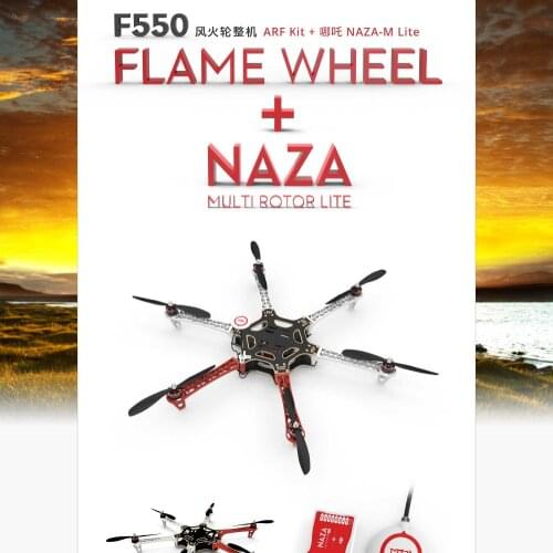 Original F550 Hexacopter/Quadcopter with ESC Motor Propeller & NAZA Lite GPS ARF MultiCopter Kit Combo