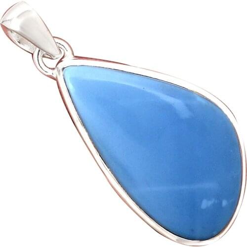 Genuine OWYHEE OPAL Pendant 925 Sterling Silver, Hand Made Women Fine Jewelry Gift