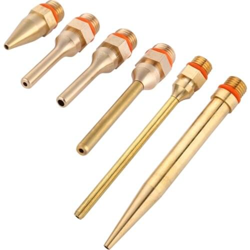 Hot Melt Glue Gun Nozzle Pure Copper Long Short Large Small-bore Diameter 2.0x100mm 2.0x70mm 3.0x50mm 2.0x50mm Glue Gun Mouth