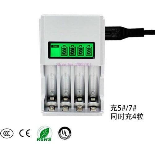 100pcs Battery Charger LCD Display Charger for NI-MH NI-CD AA AAA Rechargeable Batteries with EU AU US UK plug