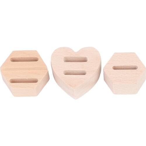 1PCS Couples Rings Storage Rack Wooden Hexagon Ring Display Stand Jewelry Holder Tray Organizer Gifts