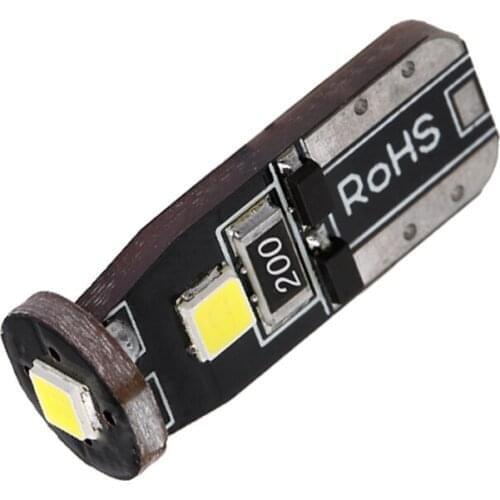 1pcs T10 W5W 194 168 Car LED Clearance Reading Light Bulb Auto License Plate Door Tail Lamp 3030 3SMD White Red Yellow DC12V