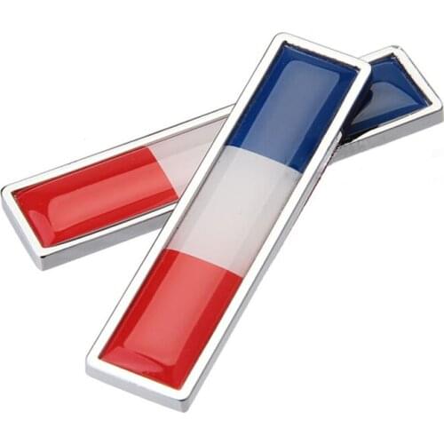 1 PCS Universal Car Stickers And Decals French Flag 3D Metal Car Stickers National Emblem Logo Decal Car Styling Accessories