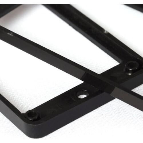 2pcs Electric Guitar Humbucker Mount Rings Plastic Double Coils Pickup Frame Protector Flat Musical Instrument Parts