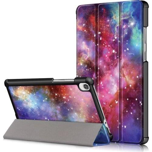 30PCS/Lot Slim PU Cover Luxury Case For Lenovo Tab M8 8.0 TB-8505 FHD TB-8705 Print Folio Stand Case