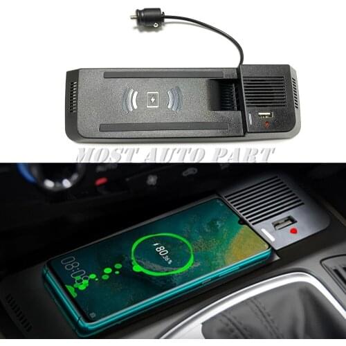 QI Wireless Car Charger Phone Charger Pad Center Console For Audi Q5 2009-2015 The Phone With QI Wireless Charging