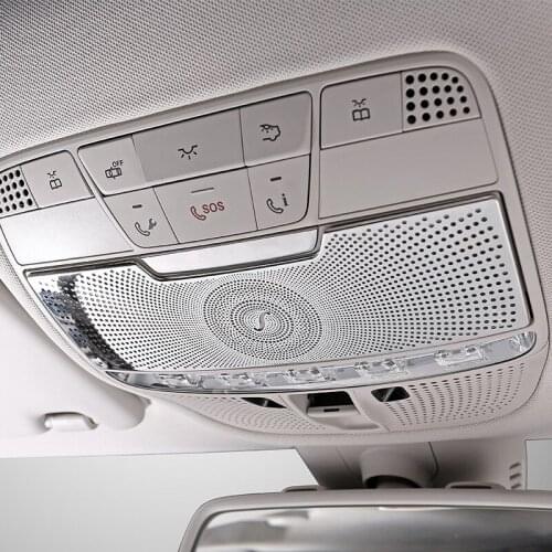 Free By DHL 200pcs Car Inner Roof Front Reading Light Cover Trim Protector Auto Accessory Decoration For Benz C E Class GLC