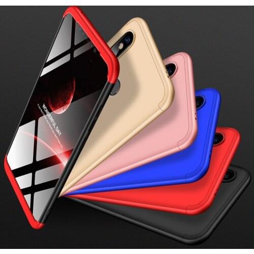 Xiaomi8 Case 360 Degree Full Body Protected Shockproof Case for Xiaomi Mi 8 Mi8 SE Cover + Glass Protector