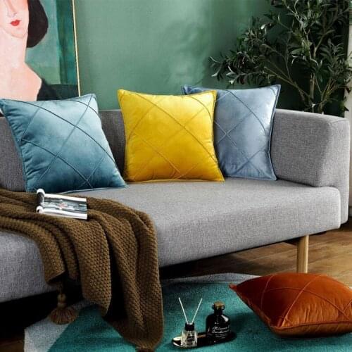 Cushion Cover Velvet Decoration Pillows For Sofa Living Room Decorative Throw Pillows Case Nordic Home Decor