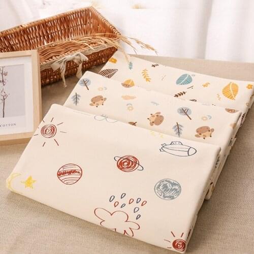 Baby 100% Cotton Printed Fabric Diy Sewing Fabric for Home Textile Bedding Sheet Baby Dress T-shirt DIY Manual Work Cloth Summer