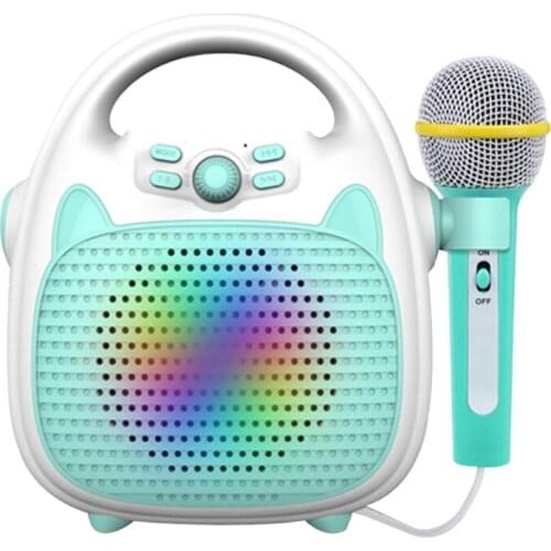 Kids Portable Singing Machine Toddler Girls Bluetooth Speaker with Microphone Gift for Boys Girls Age 3 ~12 Years Old