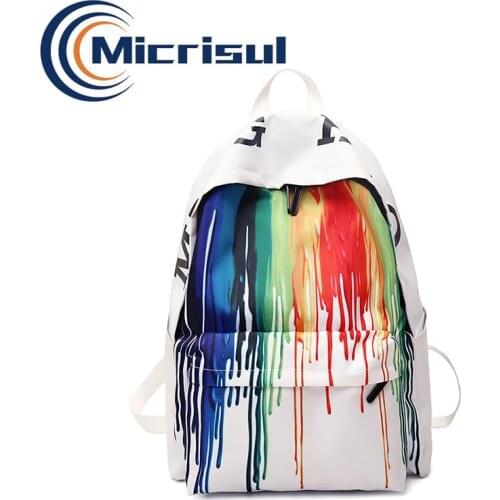 Children School Bags Backpacks Girls/boys Graffiti 2020 Trendy New Arrival Painted Nylon Hotsale Book Bags Women Back Pack