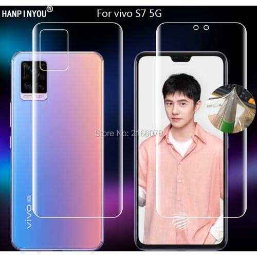 For vivo S7 5G 6.44" Clear TPU / Matte Anti-Fingerprints Hydrogel Full Cover Soft Screen Protector Film (Not Glass)