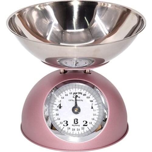 Retro Household Baking Spring Tray Stainless Steel Antifouling Kitchen Scale Experiment Teaching Mechanical Platform Scale